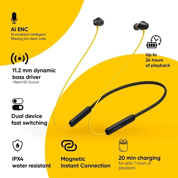 Realme Buds Wireless 2S Neckband Earphone